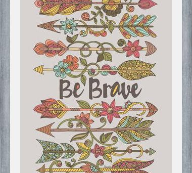 Cuadro Be Brave 2