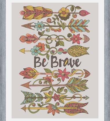 Cuadro Be Brave 2