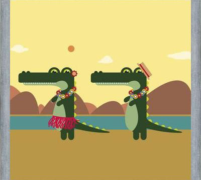 Cuadro Hawaiian Crocodiles