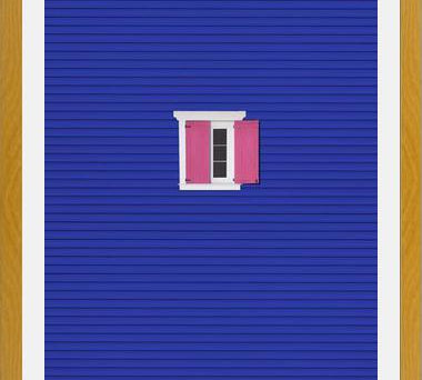 Cuadro Ventana rosada
