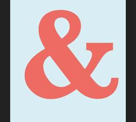 Cuadro Ampersand Baskerville Orange