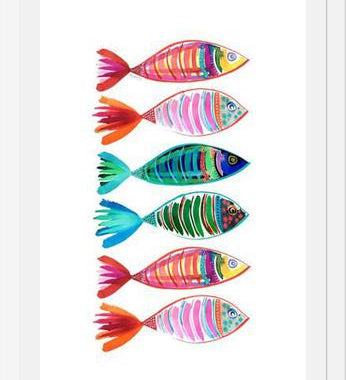 Cuadro peces full color