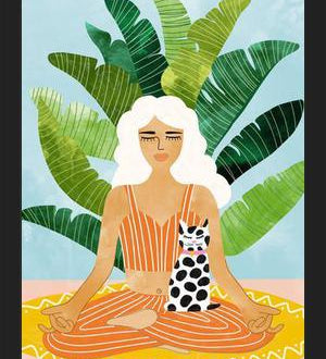 Cuadro Meditation With Thy Cat