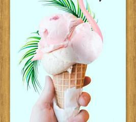 Cuadro Tropical Ice Cream