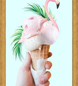 Cuadro Tropical Ice Cream