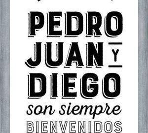 Cuadro Pedro Juan y Diego White