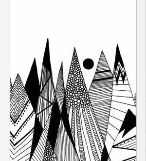 Cuadro Patterns in the mountains II