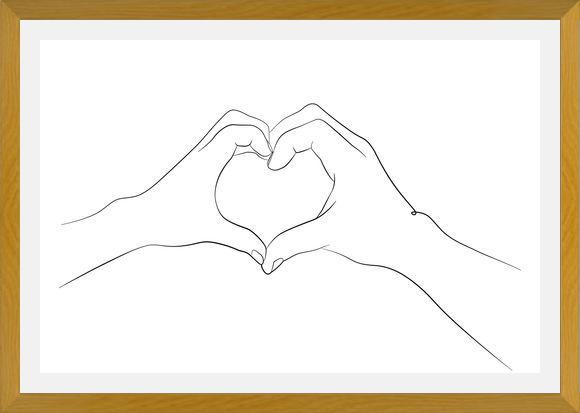 Cuadro Hands series - I love you