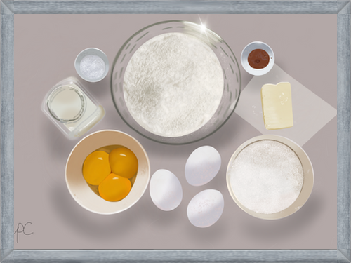 Cuadro Ingredientes de cocina