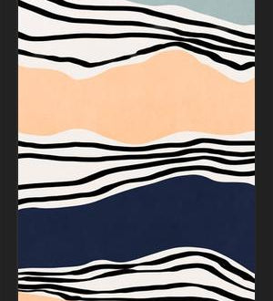 Cuadro Modern irregular Stripes 08