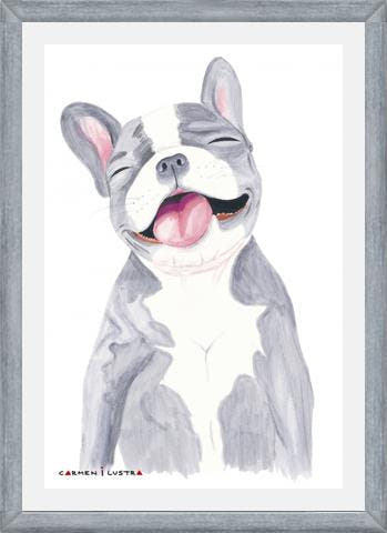 Cuadro Bulldog Frances Gris