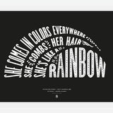 Cuadro She's like a rainbow, The Rolling Stones - Black