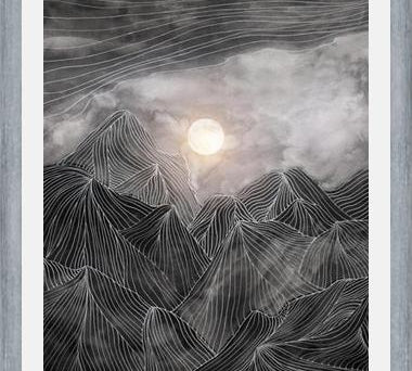 Cuadro Lines in the mountains VIII