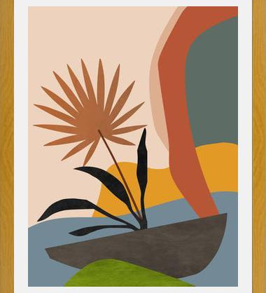 Cuadro Minimal Tropical Scenery 2