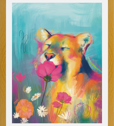 Cuadro Sketch Art Puma