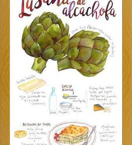 Cuadro Lasaña de Alcahofa