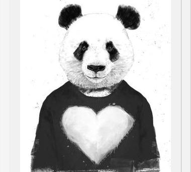 Cuadro Lovely Panda