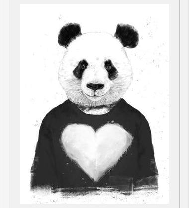 Cuadro Lovely Panda