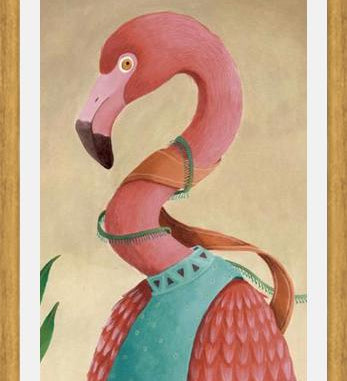 Cuadro Flamenco Rosado