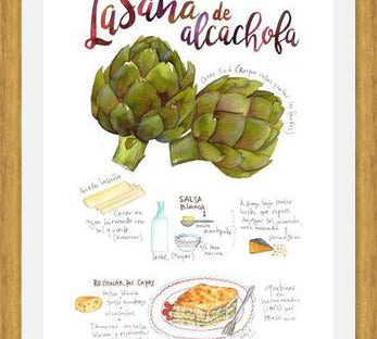 Cuadro Lasaña de Alcahofa