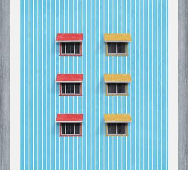 Cuadro Fachada de colores