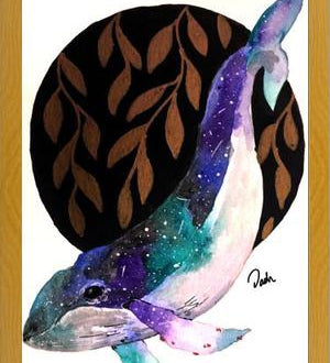 Cuadro universe whale