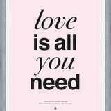 Cuadro THE BEATLES - LOVE IS ALL YOU NEED rose