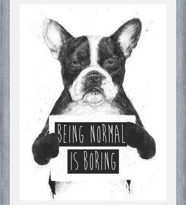 Cuadro Being normal is Boring