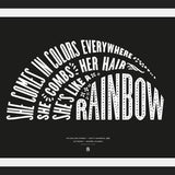 Cuadro She's like a rainbow, The Rolling Stones - Black