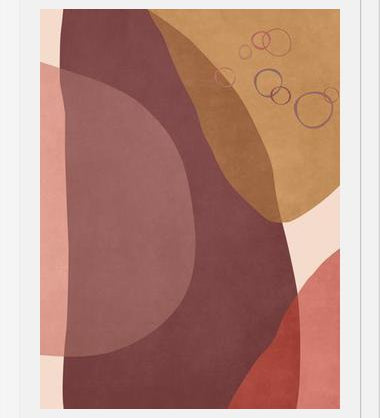 Cuadro Overlapping Organic Shapes