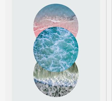 Cuadro Ocean Circles