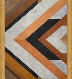 Cuadro Geometric Wood Pattern