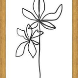 Cuadro Lines Leaves