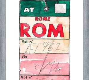 Cuadro ROME VINTAGE FLIGHT TAG
