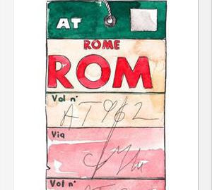 Cuadro ROME VINTAGE FLIGHT TAG