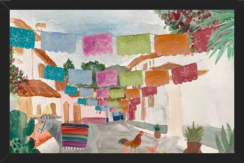 Cuadro Mural Pueblo Mexicano