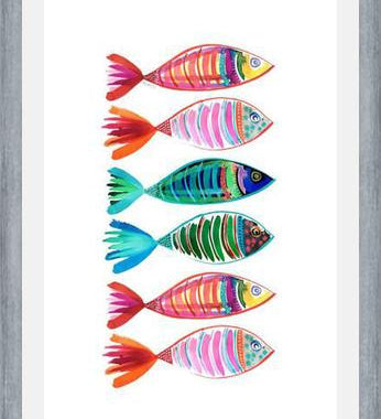Cuadro peces full color