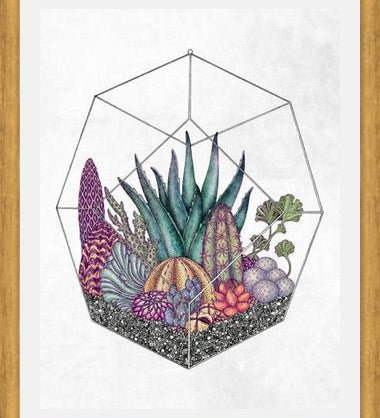 Cuadro Love cacti