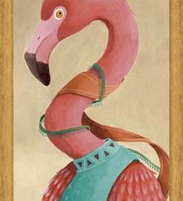 Cuadro Flamenco Rosado