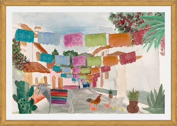 Cuadro Mural Pueblo Mexicano