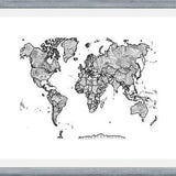 Cuadro Mapa Mundi