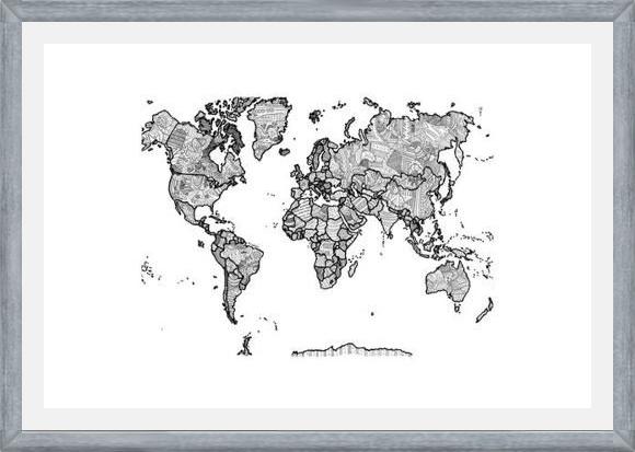 Cuadro Mapa Mundi