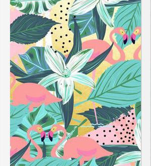 Cuadro Flamingo Tropical