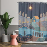 Cortina de Baño Midnight landscape
