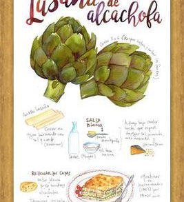 Cuadro Lasaña de Alcahofa