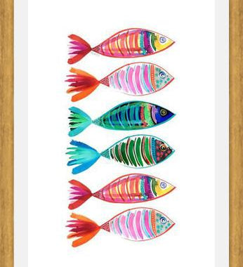 Cuadro peces full color