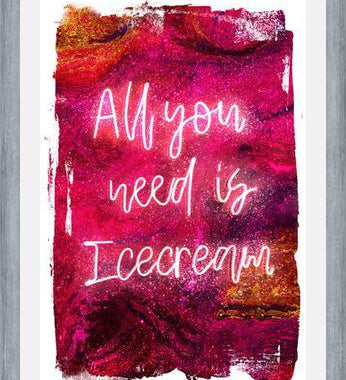 Cuadro NEON COLLECTION - icecream