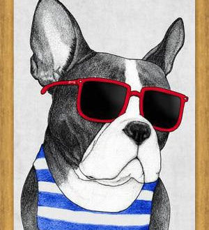 Cuadro Frenchie Summer Style