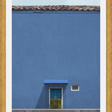 Cuadro Puerta azul, reja amarilla.