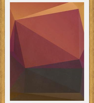 Cuadro Interconnected Triangles VI